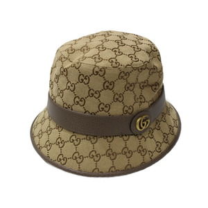 Gucci GG Fedora Hat Beige Brown